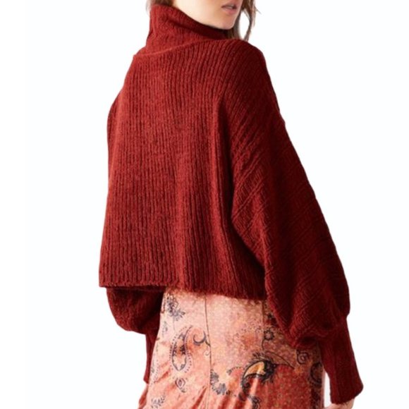 NWT FREE PEOPLE CRANBERRY PULLOVER SWEATER - Picture 8 of 9